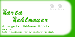 marta mehlmauer business card